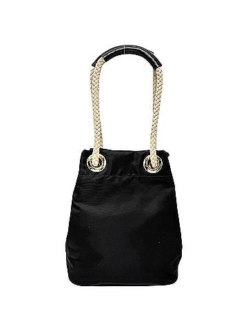 Prada Prada Mariner Small Bucket Bag, Re-Nylon, Shoulder Men's &amp; Women's, PRADA 1BE082, Nylon, Black, Silver Hardware (view 2)