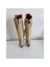 Dan Post 100% Leather Solid Brown Tan Boots Size 9 1/2 - photo 8