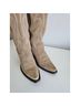 Dan Post 100% Leather Solid Brown Tan Boots Size 9 1/2 - photo 4