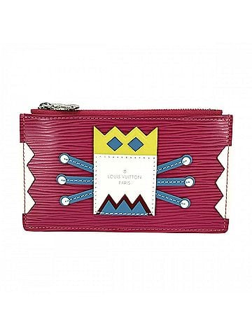 Louis Vuitton Louis Vuitton Women's Wallet/Coin Purse, Pochette Cle Tribal Mask, Business Card Holder/Card Case, Commuter Pass Holder, Small Item Coin LOUIS VUITTON M60788, Epi Leather, Pink, Silver Hardware (view 1)