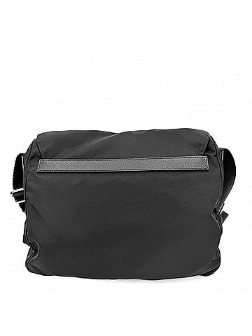 Prada Prada Shoulder Bag for Men and Women, Triangle Logo, Bag, Crossbody PRADA 1BD994, Nylon, Black, Silver Hardware (view 2)