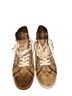 Coach Print Brown Gold Sneakers Size 8 1/2 - photo 1