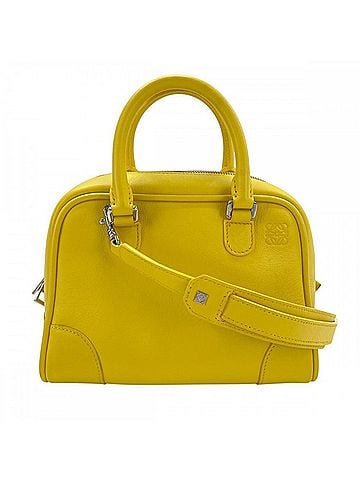 Loewe Loewe Women's Anagram Crossbody Handbag/Shoulder Bag Amazona 75 LOEWE Yellow Silver Hardware (view 1)