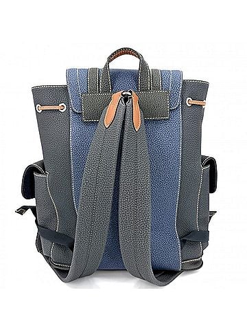 Louis Vuitton Louis Vuitton Men's Backpack, LV Fall Collection Christopher PM M21373, Taurillon Leather, Gray/Blue, Silver Hardware (view 2)