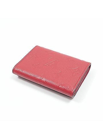 Louis Vuitton Louis Vuitton Bi-fold Card Case, Monogram Empreinte Enveloppe Carte de Visite, Women's, M58457, Red (view 2)