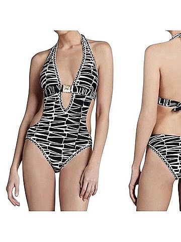 Trina Turk Cozumel Zebra Mod One Piece Swimsuit (view 1)
