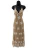 Forever 21 100% Polyester Floral Tan White Cocktail Dress Size L - photo 1