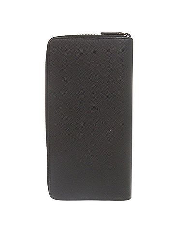 Prada Prada Saffiano Leather Logo 2ML220 Black Round Zip Long Wallet 0366PRADA Men's (view 2)