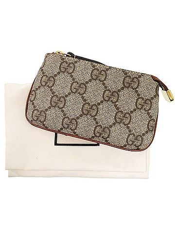 Gucci Gucci 447964 GG Supreme Beige Wallet/Coin Case 1001GUCCI (view 2)