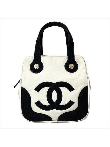 Chanel Chanel Marshmallow Bag Tote Bag, Canvas, White, Gold Hardware, 7-digit serial number in the 8-series, Women's. (view 1)