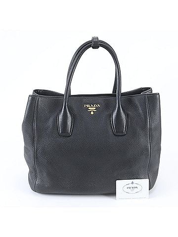 Prada Prada Triangle Logo Leather Tote Bag/Handbag/Shoulder Bag (BN2694) with Guarantee Card - Women's (view 1)