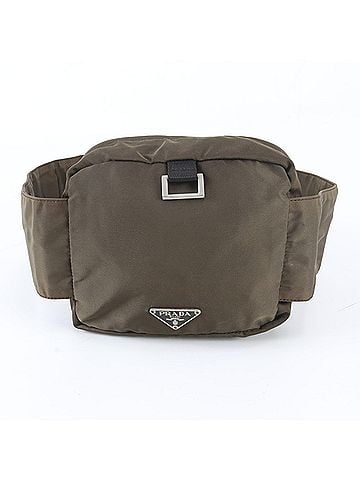 Prada Prada Tessuto Nylon Triangle Logo Waist Handbag Body Pouch Shoulder Bag for Men (view 2)