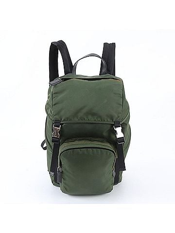 Prada Prada Tessuto Nylon Triangle Logo Backpack Handbag for Men (view 1)