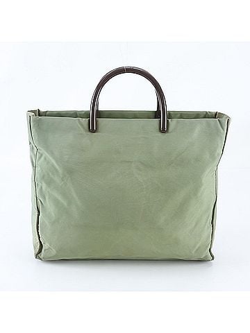 Prada Prada Tessuto Nylon Triangle Logo Leather Tote Bag Handbag Shoulder for Men (view 1)