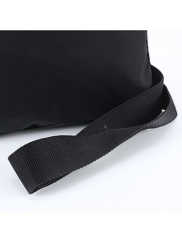 Prada Prada Tessuto Nylon Triangle Logo Leather Shoulder Bag Messenger Black Men's (view 2)