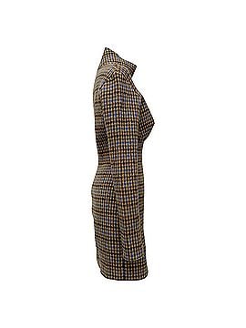 Stella McCartney Stella Mccartney Plaid Turtleneck Mini Dress in Multicolor Wool (view 2)