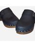 Crown Vintage 100% Leather Solid Black Mule/Clog Size 8 1/2 - photo 4