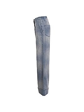 Gucci Gucci Washed Bell-Bottom Jeans in Blue Cotton (view 2)