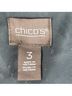 Chico's 100% Nylon 85% Polyester 15% Spandex Print Silver Gray Jacket Size XL - photo 3