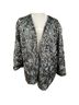Chico's 100% Nylon 85% Polyester 15% Spandex Print Silver Gray Jacket Size XL - photo 1