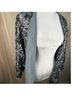 Chico's 100% Nylon 85% Polyester 15% Spandex Print Silver Gray Jacket Size XL - photo 6