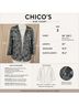 Chico's 100% Nylon 85% Polyester 15% Spandex Print Silver Gray Jacket Size XL - photo 8
