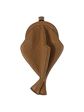 Bottega Veneta BOTTEGA VENETA Bottega Veneta Fish Pattern Brown Leather Wallet/Coin Purse for Women (view 1)