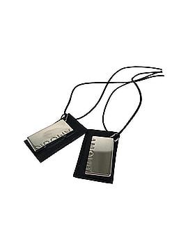 Hermès HERMES Hermes Symbol Silver Black Metal Leather Necklace Unisex Women's (view 1)