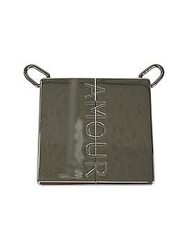 Hermès HERMES Hermes Symbol Silver Black Metal Leather Necklace Unisex Women's (view 2)