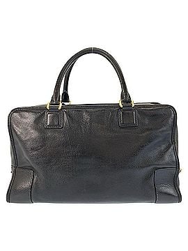 Loewe LOEWE Amazona 36 Black Leather Handbag with Gold Hardware - Boston Bag for Women (view 2)