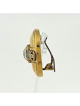 Chanel Chanel Coco Mark Color Stone Earrings, Round, Gripoix, GP, Women's (view 2)
