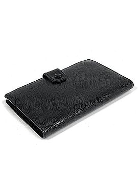 Chanel Chanel CHANEL Coco Mark Bi-fold Long Wallet, Clasp Closure, Caviar Leather, Black, A13498, Women's (view 2)