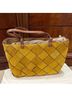 Tory Burch 100% Suede Yellow Brown Leather Tote One size - photo 3