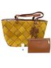 Tory Burch 100% Suede Yellow Brown Leather Tote One size - photo 1