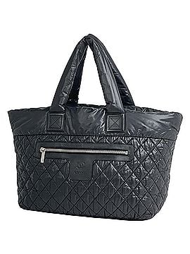 Chanel Chanel Coco Cocoon Large Tote Bag, Mark, Nylon, Black, Women's (view 1)