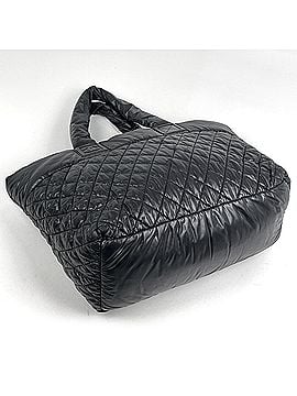 Chanel Chanel Coco Cocoon Large Tote Bag, Mark, Nylon, Black, Women's (view 2)