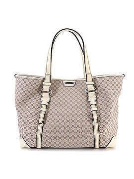 Céline Celine Macadam Tote Handbag, Canvas and Leather, Beige, White, Gold Hardware. (view 1)