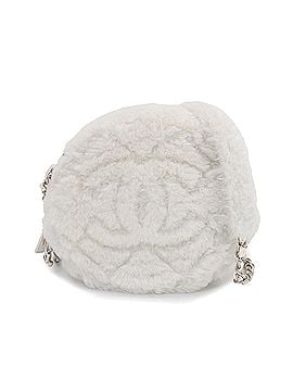 Chanel Chanel Fur Chain Shoulder Handbag, Shearling Leather, White AS4279 (view 1)