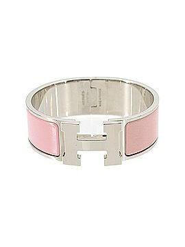 Hermès Hermes HERMES Clic Clac H PM Bangle Rose Carat Silver Hardware (view 1)