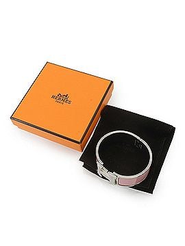 Hermès Hermes HERMES Clic Clac H PM Bangle Rose Carat Silver Hardware (view 2)
