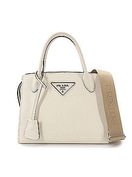 Prada Prada Saffiano 2-way Hand Shoulder Bag, Leather, White (view 1)