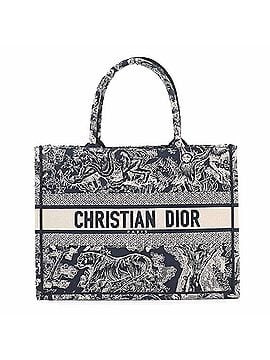 Christian Dior Christian Dior Book Tote Medium Handbag, Reverse Toile de Jouy Canvas, Navy, M1296ZRGO (view 1)