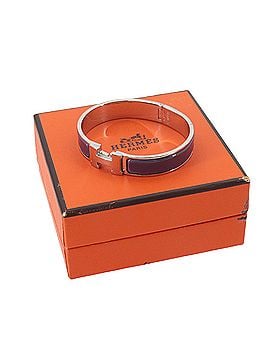 Hermès Hermes Clic H PM Bangle, Purple, Silver (view 2)