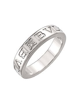 Bvlgari Bulgari BVLGARI B-ZERO1 Essential Ring with Diamonds, 18K WG White Gold 750. (view 1)