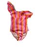 Shoshanna Stripes Multi Color One Piece Swimsuit Size 8 - photo 1