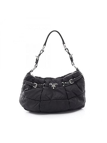 Prada Prada TESSUTO MICRO Shoulder Bag/Handbag, Nylon, Women's, Black (BN1704) (view 1)