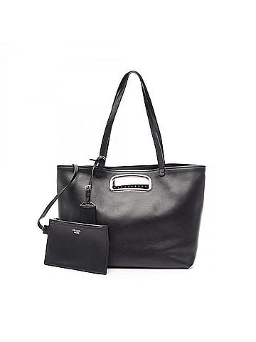 Prada Prada PRADA 2-way tote bag/handbag, leather, women's, black (view 1)