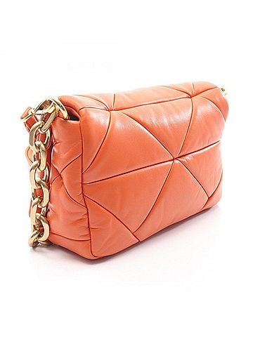 Prada Prada PRADA 2-way Shoulder Bag/Handbag, Leather, Women's, Orange (view 2)