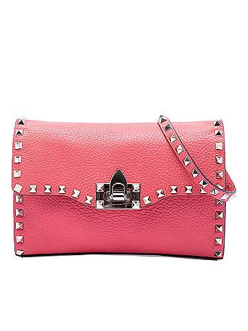 Valentino Small Leather Rockstud Flap Crossbody (view 1)