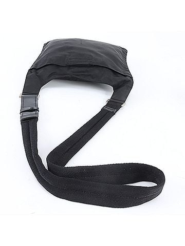 Prada Prada Tessuto Nylon Triangle Logo Leather Shoulder Bag Messenger Black Men's (view 2)